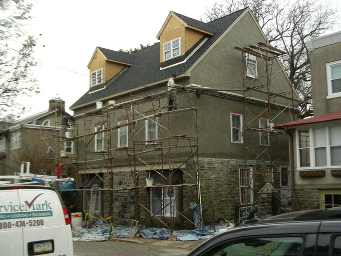 Home during 203k renovation construction